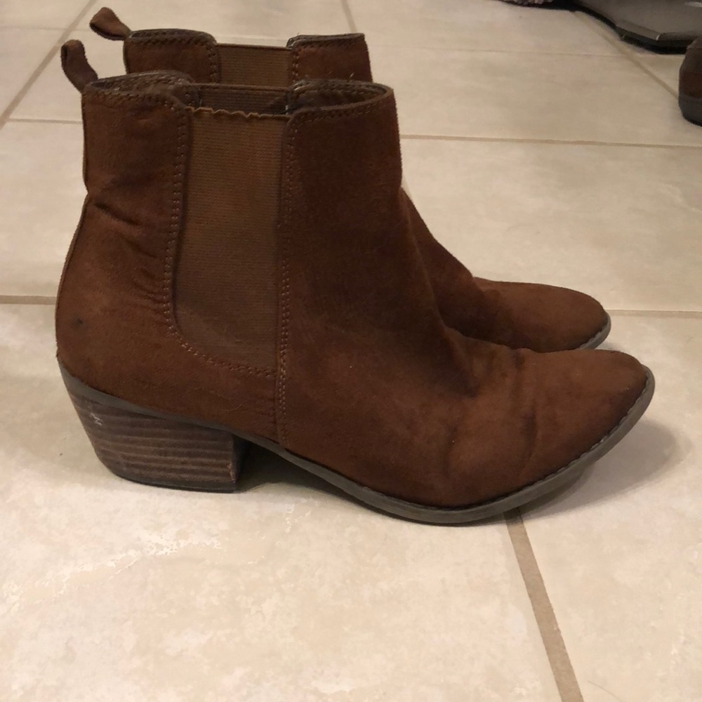 Brown booties